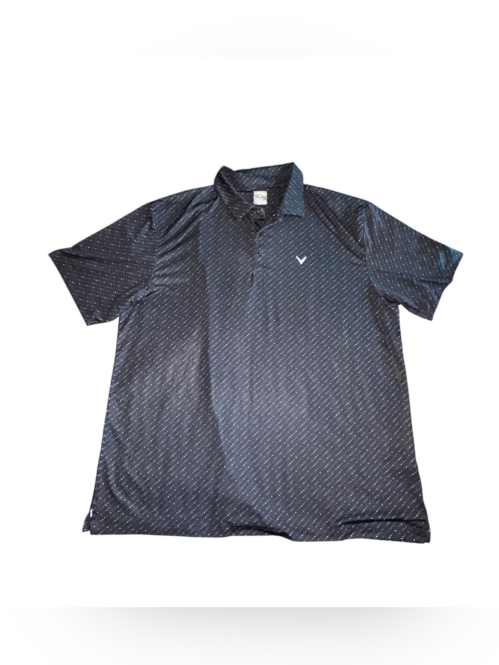 Callaway Men’s Navy Dotted Performance Polo